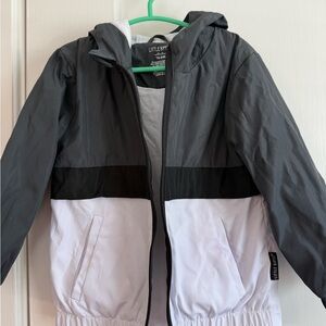Little Bipsy Gray and White Wind Breaker